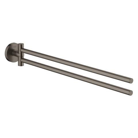 Grohe Essentials h&aring;ndkl&aelig;deholder - B&oslash;rstet hard graphite