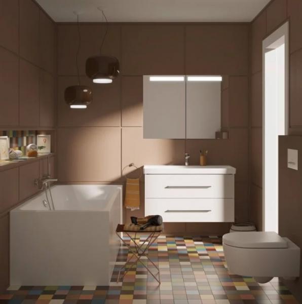 Villeroy & Boch Avento Rimless v&aelig;gh&aelig;ngt toilet inkl. s&aelig;de - Hvid