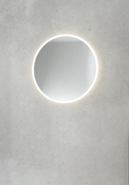 Hafa Store rundt spejl med LED og touch - &Oslash;70