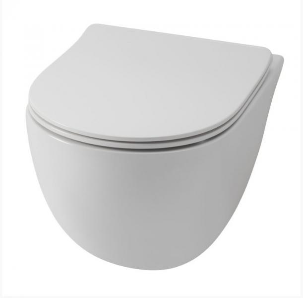 Lavabo Flo/Glomp toilets&aelig;de m/softclose og quick release - Hvid