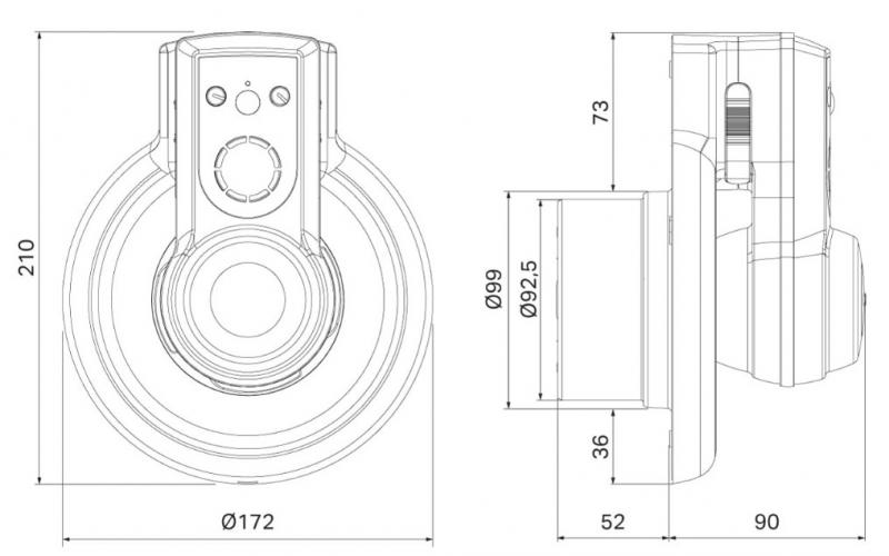 Pax Passad 30 Ventilator m/fugtstyring & lyssensor Ø100 mm - Hvid Pax Passad 30 Ventilator m/fugtstyring & lyssensor Ø100 mm - Hvid