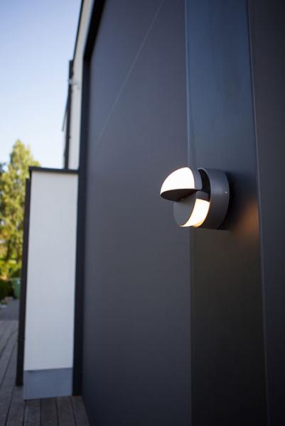 Lutec Architectural Eklips udendørs væglampe Lutec Architectural Eklips udendørs væglampe