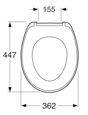 Gustavsberg Saval/Nordic3 s&aelig;de m/softclose & QR