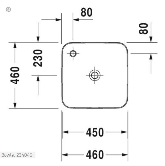 Duravit Cape Cod 46 fritstående bowlevask - 1 hanehul - Uden overløb - Wondergliss Duravit Cape Cod 46 fritstående bowlevask - 1 hanehul - Uden overløb - Wondergliss