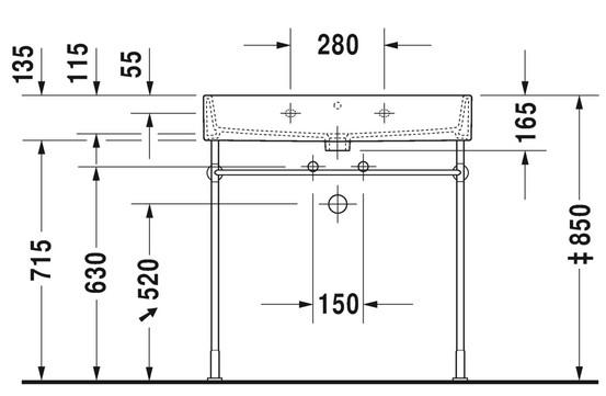 Duravit Vero Air 80 bowlevask op til væg - Wondergliss Duravit Vero Air 80 bowlevask op til væg - Wondergliss