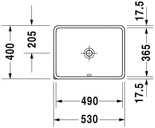 Duravit Starck 3 49 h&aring;ndvask t/underlimning - Uden hanehul - Wondergliss