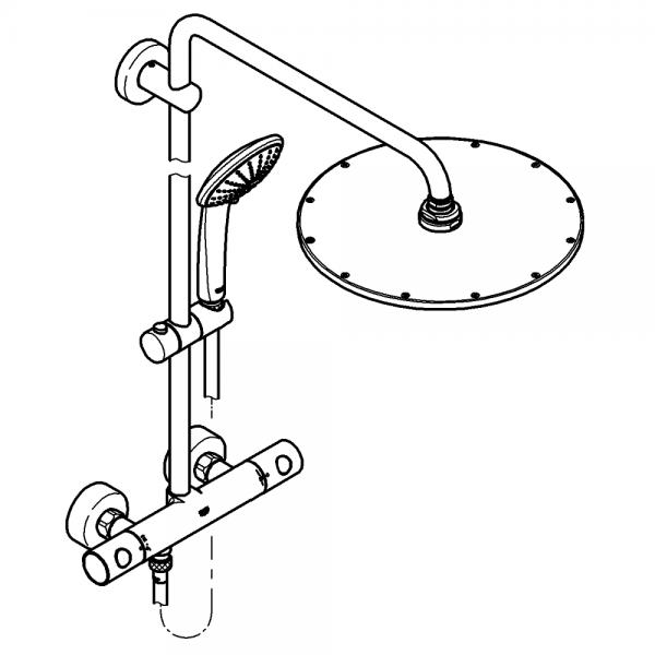 Grohe Euphoria XXL 310 brusesystem - Poleret cool sunrise Grohe Euphoria XXL 310 brusesystem - Poleret cool sunrise