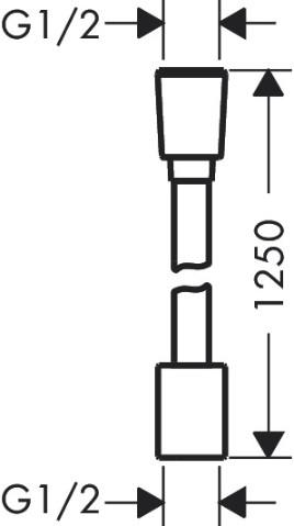 hansgrohe Designflex Planet Edition bruseslange i tekstil 1250 mm hansgrohe Designflex Planet Edition bruseslange i tekstil 1250 mm
