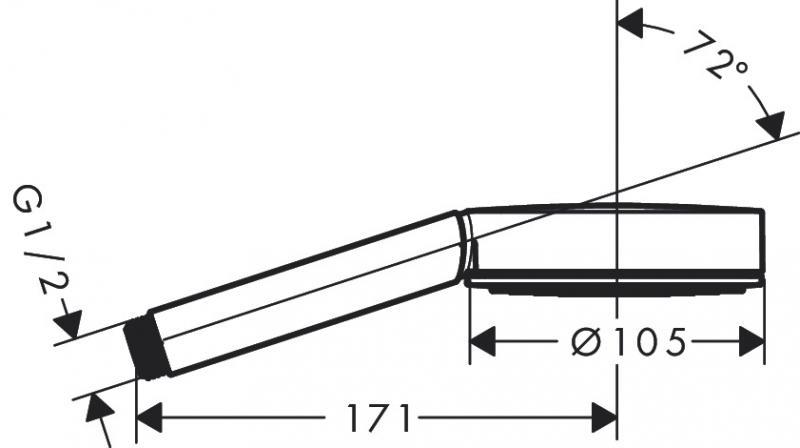 Outlet - Hansgrohe Pulsify S 1jet håndbruser - Mat hvid Outlet - Hansgrohe Pulsify S 1jet håndbruser - Mat hvid