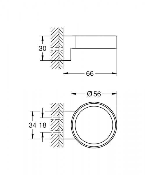 Grohe Selection holder - B&oslash;rstet warm sunset