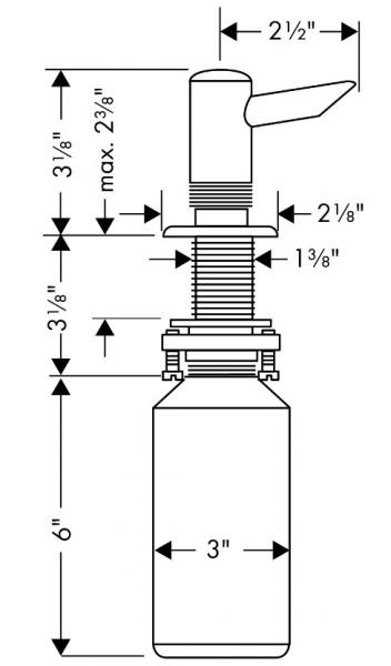 Hansgrohe sæbedispenser Hansgrohe sæbedispenser