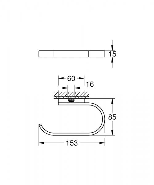 Grohe Selection toiletrulleholder - B&oslash;rstet warm sunset
