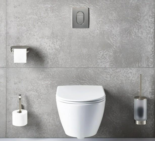 Grohe Selection toiletb&oslash;rste til v&aelig;g - Steel