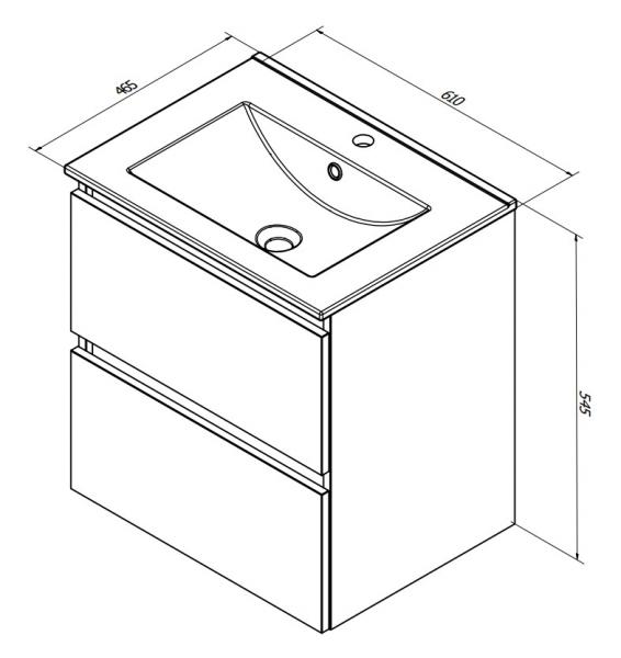 Sanibell Online 60 møbelpakke - Bardolino eg - Flatpack Sanibell Online 60 møbelpakke - Bardolino eg - Flatpack