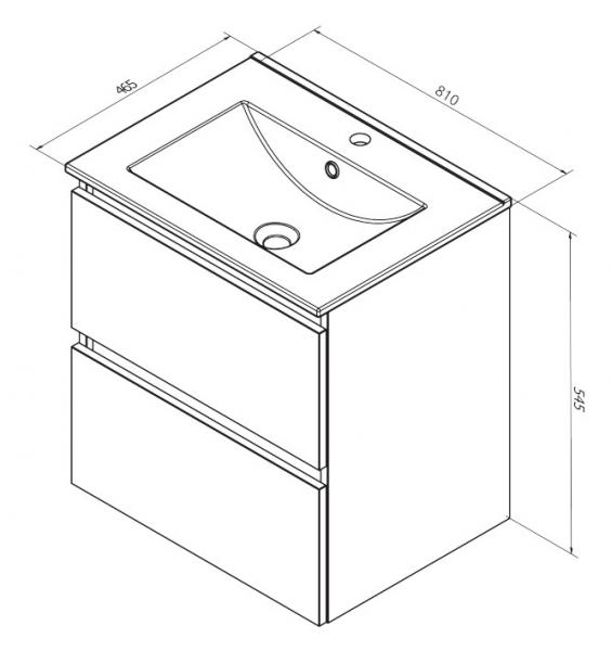Sanibell Online 80 møbelpakke - Mat sort - Flatpack Sanibell Online 80 møbelpakke - Mat sort - Flatpack