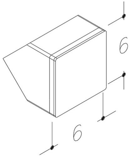 Str&oslash;mberg Elstik 60x60mm - Hvid til nederste skuffe