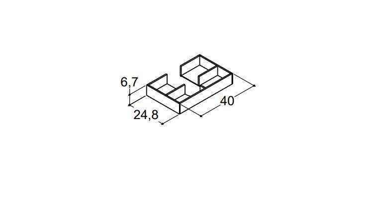 Dansani Mido komplet indretning til skuffe 50 x 35 cm - Eg