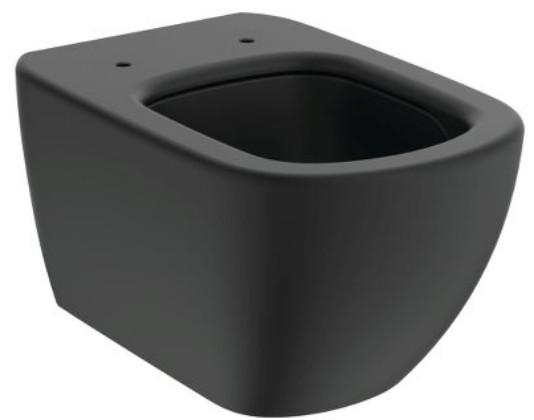 Ideal Standard Tesi mat sort toiletpakke inkl. sæde/soft-close, cisterne og krom betjening Ideal Standard Tesi mat sort toiletpakke inkl. sæde/soft-close, cisterne og krom betjening
