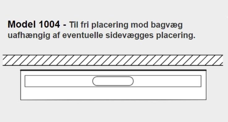 Unidrain 1004 afløbsarmatur - Mod bagvæg - 600 mm Unidrain 1004 afløbsarmatur - Mod bagvæg - 600 mm