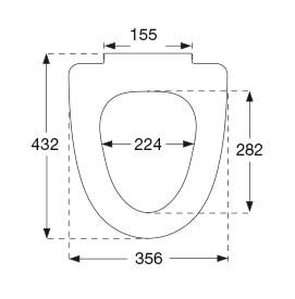 Pressalit 754 toiletsæde m/soft close og propbeslag - Hvid Pressalit 754 toiletsæde m/soft close og propbeslag - Hvid