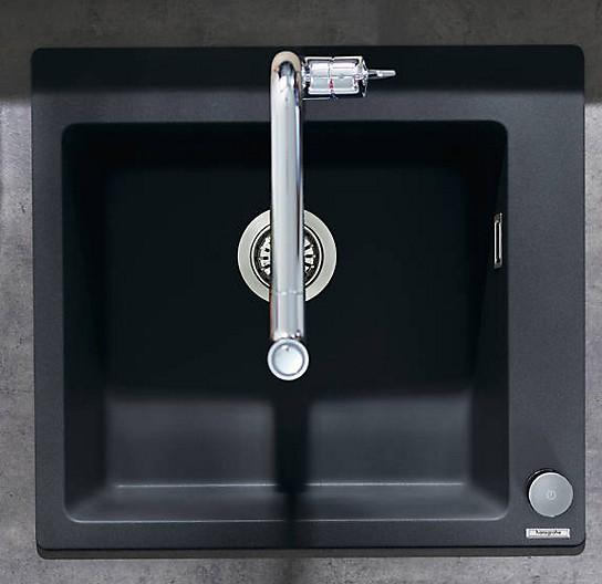 Hansgrohe S510-F450 k&oslash;kkenvask i komposit - Graphite black