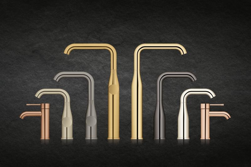 Grohe Essence New håndvaskarmatur u/bundventil - Poleret cool sunrise Grohe Essence New håndvaskarmatur u/bundventil - Poleret cool sunrise