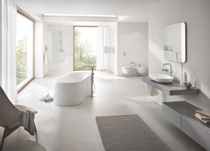 Grohe Essence håndvaskarmatur m/EcoJoy og svingtud - Børstet hard graphite Grohe Essence håndvaskarmatur m/EcoJoy og svingtud - Børstet hard graphite