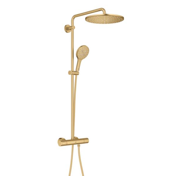 Grohe Rainshower SmartActive 310 brusesystem - B&oslash;rstet cool sunrise