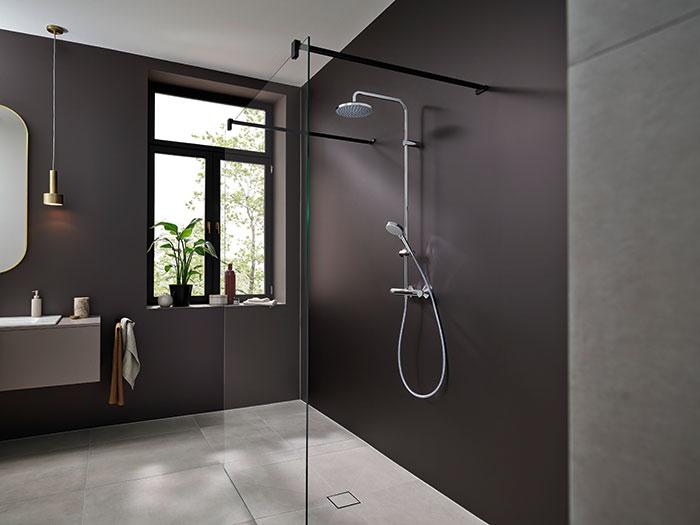 hansgrohe Vernis Blend EcoSmart showerpipe &Oslash;200 - Krom