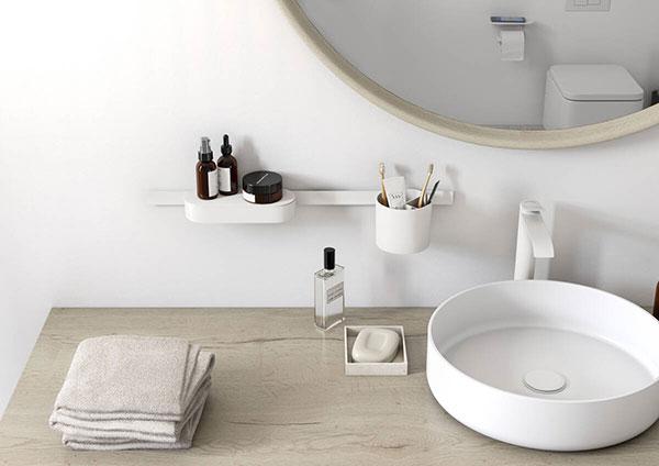 Hansgrohe WallStoris s&aelig;t til badev&aelig;relse - Mat hvid