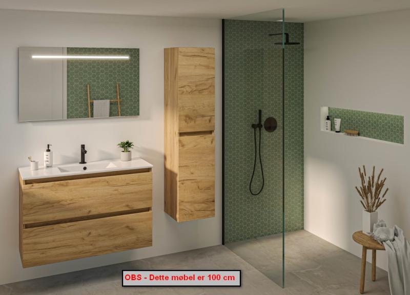 Sanibell Basicline mini møbelsæt 60 m/integrerede greb - Whiskey eg Sanibell Basicline mini møbelsæt 60 m/integrerede greb - Whiskey eg