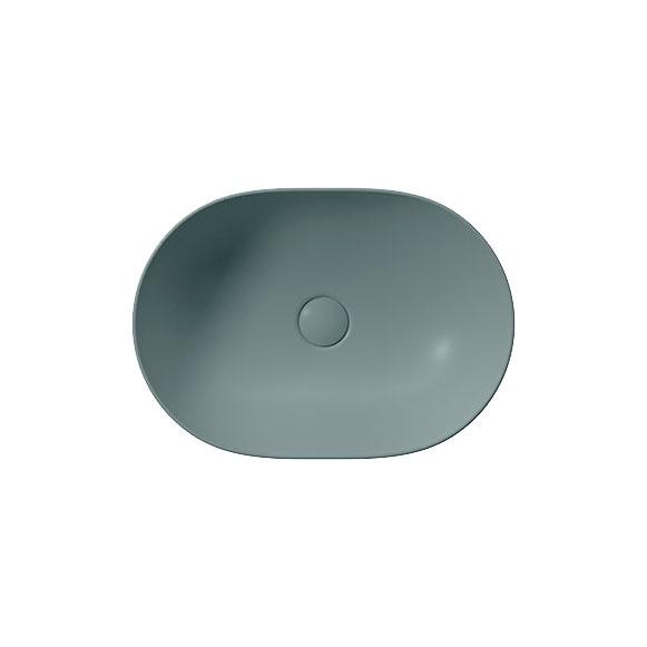 GSI Pura 50 oval fritst&aring;ende bowlevask - Uden hanehul - Agave