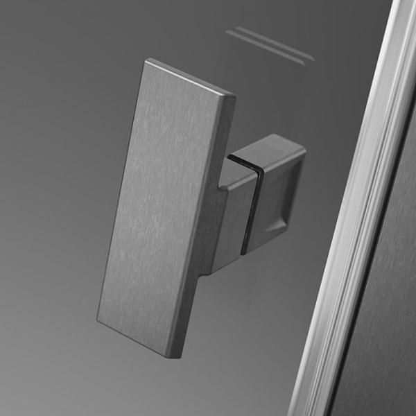 Strømberg Noma 45 svingdør m/sidepanel 1000mm - Venstre - Børstet gunmetal Strømberg Noma 45 svingdør m/sidepanel 1000mm - Venstre - Børstet gunmetal