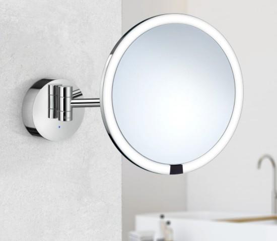 Smedbo Outline kosmetikspejl til væg m/LED lys, sensor og 7 x forstørrelse - Krom Smedbo Outline kosmetikspejl til væg m/LED lys, sensor og 7 x forstørrelse - Krom