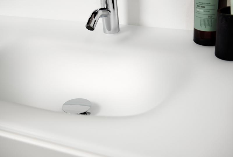 Bath 121 møbelvask i glas - Mat hvid Bath 121 møbelvask i glas - Mat hvid