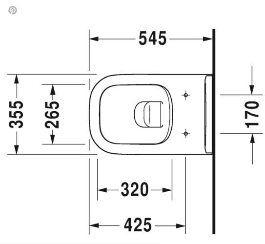 Duravit D-Code RIMless toiletpakke inkl. s&aelig;de m/softslose, cisterne og hvid betjening