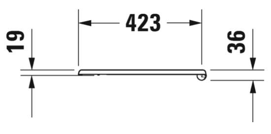 Duravit 1930 toilets&aelig;de m/softclose