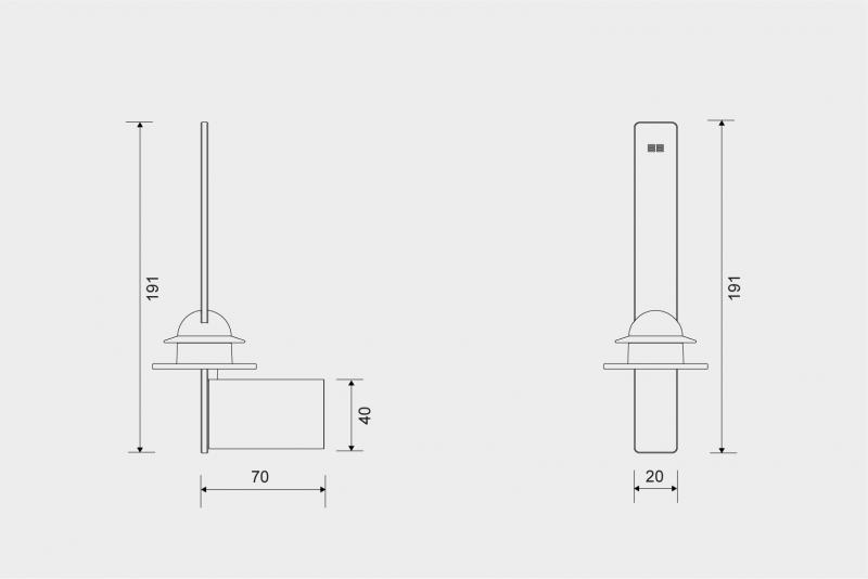 Unidrain ReFrame reserve toiletpapirholder - Sort Unidrain ReFrame reserve toiletpapirholder - Sort