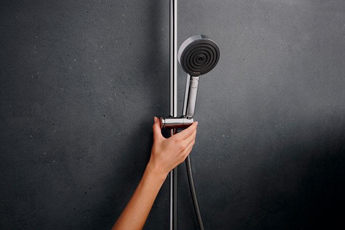 hansgrohe Pulsify S Puro & Tecturis komplet pakke til badev&aelig;relset - Krom
